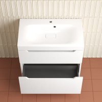 Тумба под раковину без столешницы Style Line Остин 80 напольная, белая эмаль plus