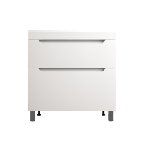 Тумба под раковину без столешницы Style Line Остин 80 напольная, белая эмаль plus