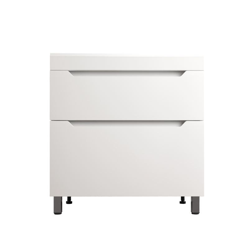 Тумба под раковину без столешницы Style Line Остин 80 напольная, белая эмаль plus