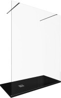 Душевая перегородка Allen Brau Infinity 2 3.21055.BA 160 см, профиль серебро браш, стекло прозрачное
