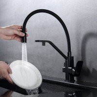 Смеситель для кухни с подключением фильтра Raglo R85.62.06, черный Смеситель для кухни с подключением фильтра Raglo R85.62.06, черный