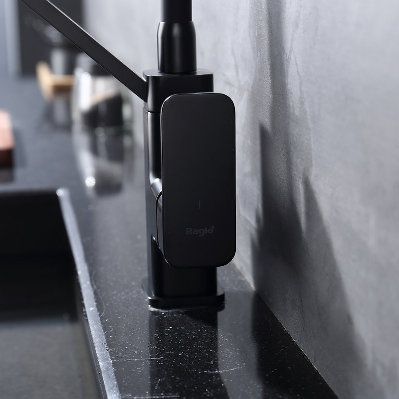 Смеситель для кухни с подключением фильтра Raglo R85.62.06, черный