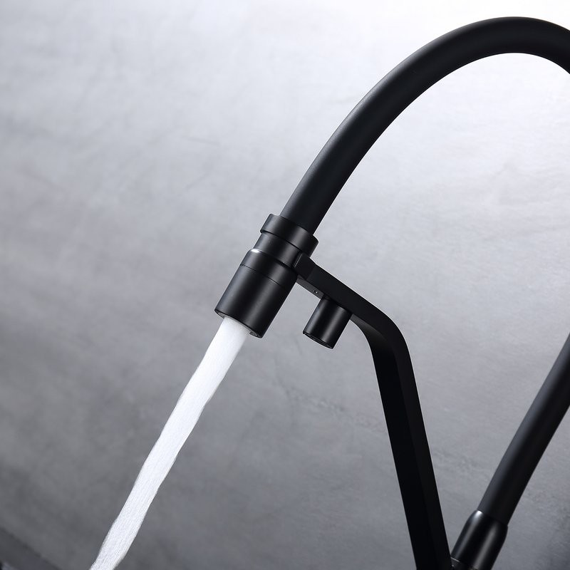 Смеситель для кухни с подключением фильтра Raglo R85.62.06, черный