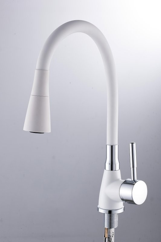 Комплект Мойка Omoikiri Tedori 57 белая + Смеситель Potato P284 P36284-7 белый