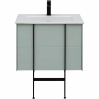 Тумба с раковиной Allen Brau Reality 70 подвесная, папирус матовый, раковина Fantasy Flat 72x47, без перелива, белая