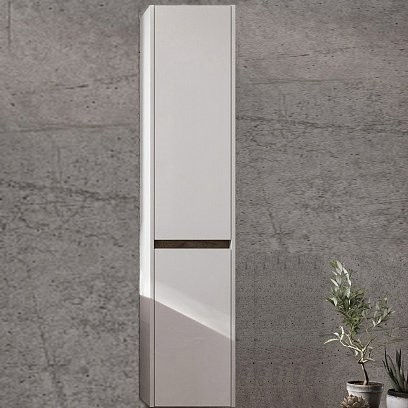 Шкаф пенал для ванной AQUATON Нортон R, белый глянец