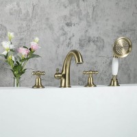 Смеситель на борт ванны Gappo G1189-4 бронза Смеситель на борт ванны Gappo G1189-4 бронза