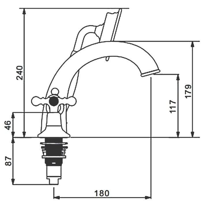 Смеситель на борт ванны Gappo G1189-4 бронза