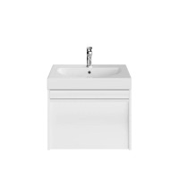 Тумба под раковину без столешницы KERAMA MARAZZI Modula 60 подвесная, глянцевая белая