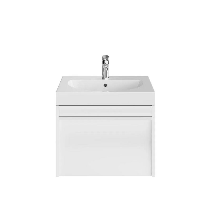 Тумба под раковину без столешницы KERAMA MARAZZI Modula 60 подвесная, глянцевая белая