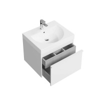 Тумба под раковину без столешницы KERAMA MARAZZI Modula 60 подвесная, глянцевая белая