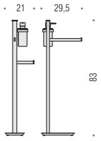 Стойка Colombo Design Units B9119.D.CR-VAN