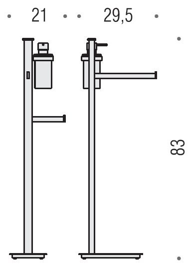 Стойка Colombo Design Units B9119.D.CR-VAN