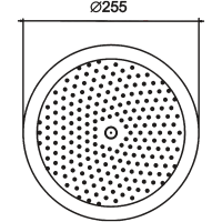 Верхний душ BELZ BD01-3 оружейная сталь Верхний душ BELZ BD01-3 оружейная сталь