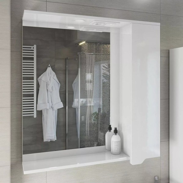 Зеркало SanStar Лайн 80 белое