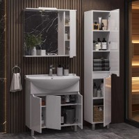Зеркало SanStar Лайн 80 белое