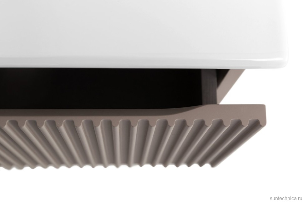 Тумба с раковиной BelBagno Uno-mini 70 подвесная, 2 ящика, матовая бежевая