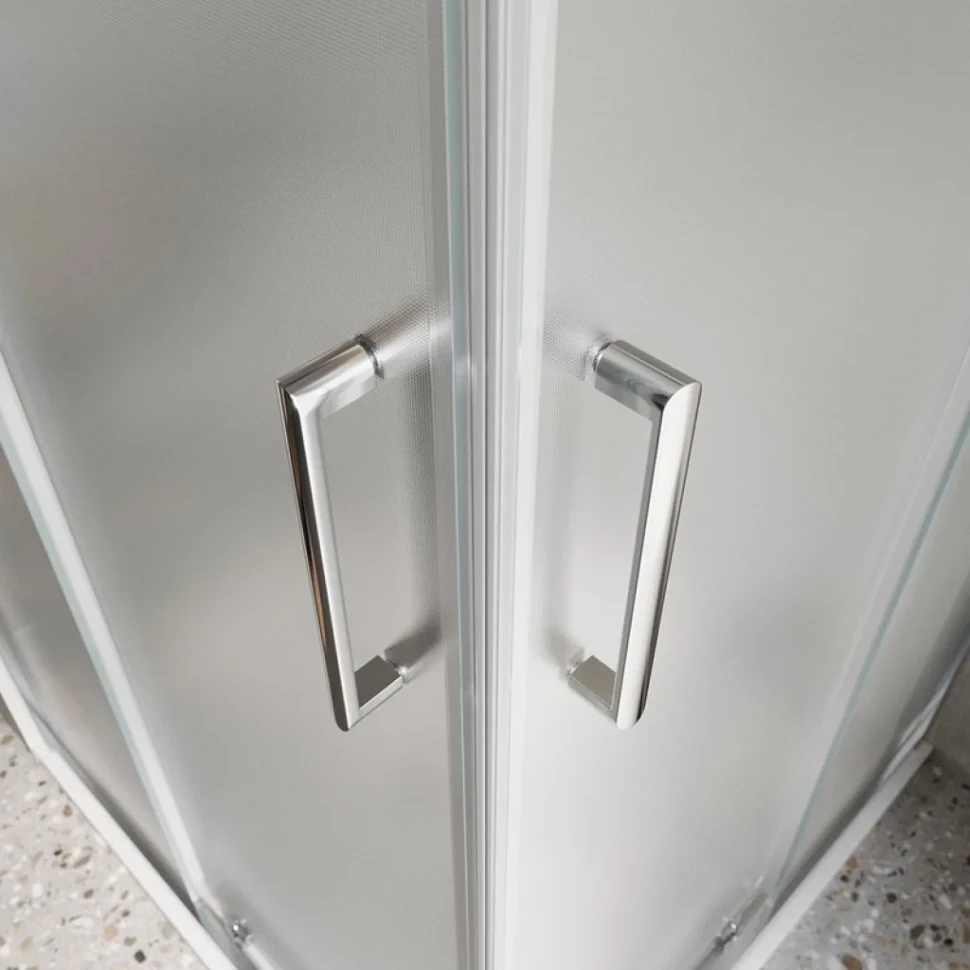 Душевой уголок BelBagno Luce AH-21-110/90-P-Cr профиль хром, стекло рифленое