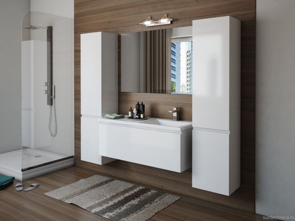 Тумба под раковину Эстет Dallas Luxe 120 подвесная, 1 ящик, R