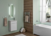Тумба с раковиной Aquanet Дувр 45 белая