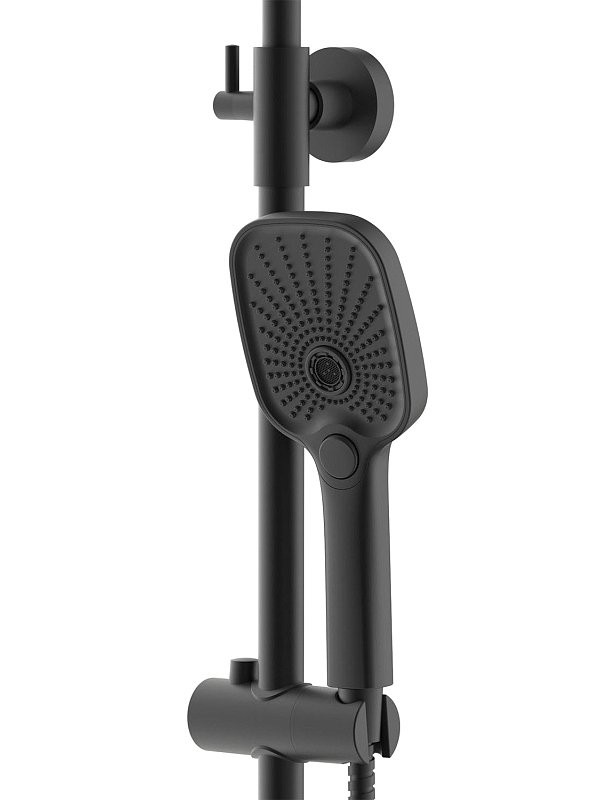 Душевая стойка AZARIO Alanti AZ-K2332-1B черная матовая