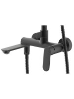 Душевая стойка AZARIO Alanti AZ-K2332-1B черная матовая