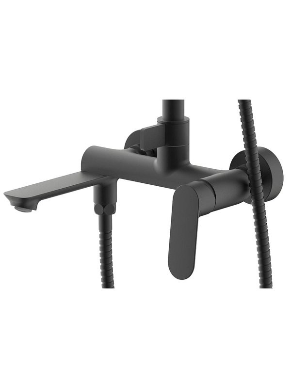 Душевая стойка AZARIO Alanti AZ-K2332-1B черная матовая