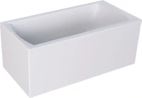 Акриловая ванна 1MarKa Modern Стандарт 1 130x70 см, пристенная, белая, со сливом-переливом