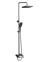 Душевая стойка BelBagno Due DUE-VSCM-GM оружейная сталь