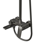 Душевая стойка BelBagno Due DUE-VSCM-GM оружейная сталь