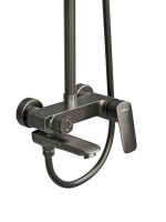 Душевая стойка BelBagno Due DUE-VSCM-GM оружейная сталь