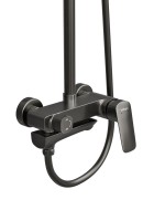 Душевая стойка BelBagno Due DUE-VSCM-GM оружейная сталь