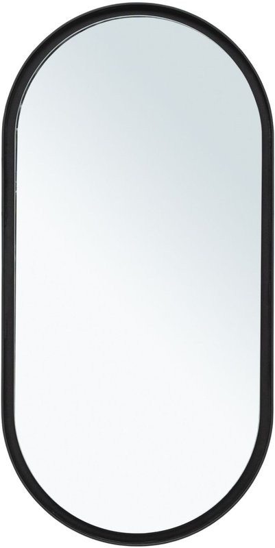 Зеркало Allen Brau Infinity 50х100 овальное, с подсветкой, черное