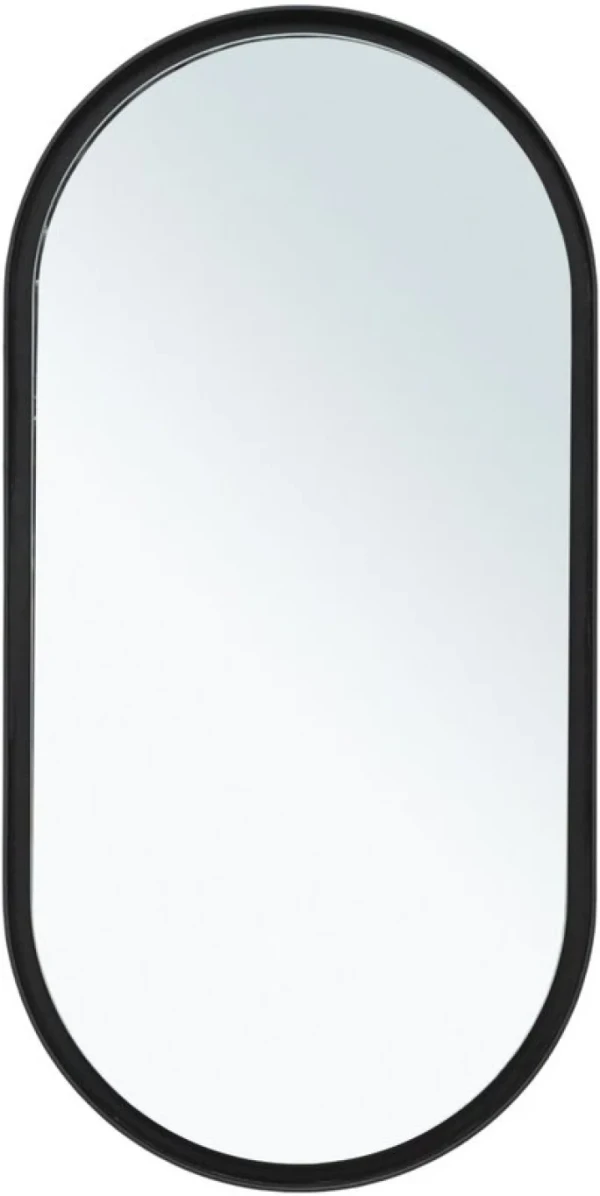 Зеркало Allen Brau Infinity 50х100 овальное, с подсветкой, черное