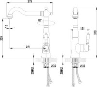 Смеситель для кухни Lemark Villa LM4805B