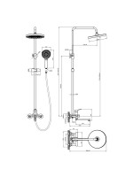 Душевая стойка Lemark Сибирь LMF-7026B-C хром