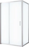 Душевой уголок Vegas Glass ZP+ZPV NOVO 120*90 07 10 профиль матовый хром, стекло сатин