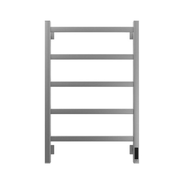 Полотенцесушитель электрический Grota Soffi K 530х800 NM EL 80x55 см, подключение справа, слева, скрытое подключение справа, матовый хром, лесенка