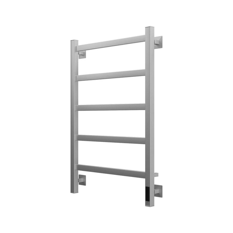 Полотенцесушитель электрический Grota Soffi K 530х800 NM EL 80x55 см, подключение справа, слева, скрытое подключение справа, матовый хром, лесенка