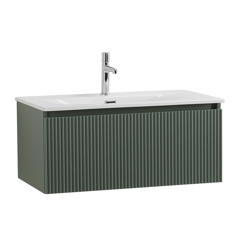 Мебель для ванной комнаты BelBagno Uno 80 подвесная, 1 ящик, матовая еловая