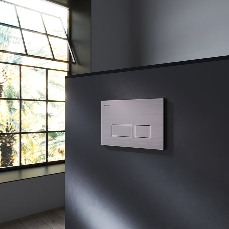 Кнопка смыва для унитаза AM.PM Pro S I047031 пластик, цвет матовый никель