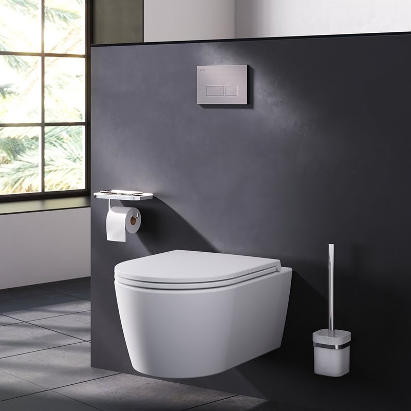 Кнопка смыва для унитаза AM.PM Pro S I047031 пластик, цвет матовый никель