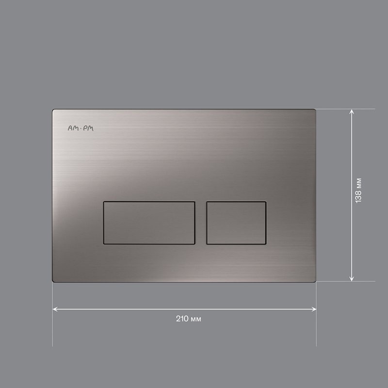 Кнопка смыва для унитаза AM.PM Pro S I047031 пластик, цвет матовый никель