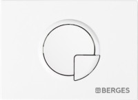 Кнопка смыва Berges Novum R1 белый, глянец