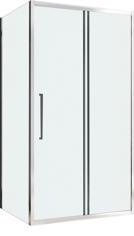 Душевой уголок Abber Schwarzer Diamant AG30150H-S80 150х80, профиль хром, стекло прозрачное