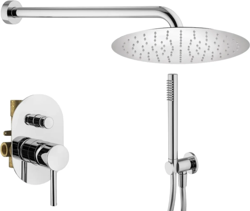 Душевой комплект Plumberia Selection Ixo KITXO15CRKING С ВНУТРЕННЕЙ ЧАСТЬЮ, хром