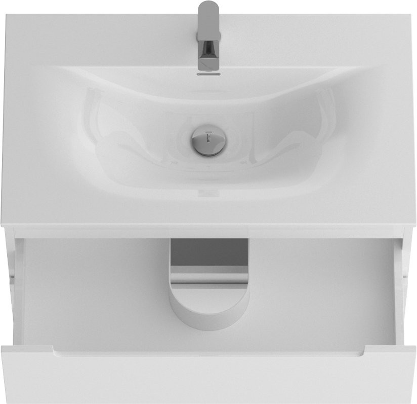 Тумба с раковиной BelBagno Etna 90 bianco lucido, раковина BB-8099-90