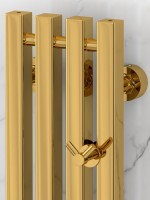 Полотенцесушитель водяной Сунержа Сатерленд Pro 03-0457-1215 120x20 см, глянцевое золото, I-образный