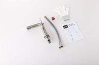 Смеситель для раковины Abber Perfekte 316 AF8A10BST брашированная сталь