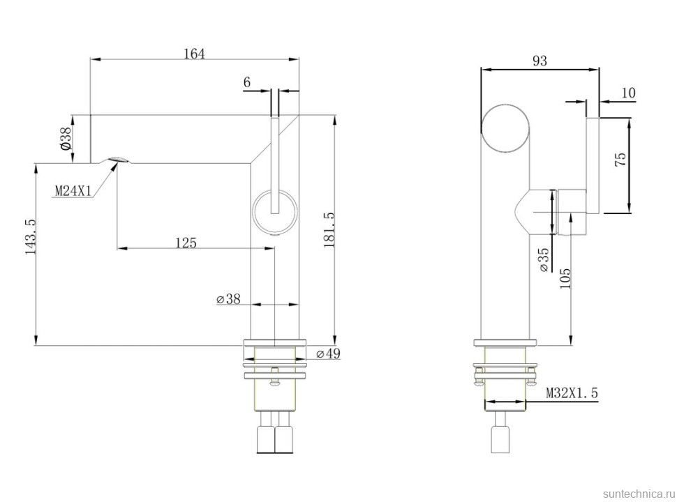 Смеситель для раковины Abber Perfekte 316 AF8A10BST брашированная сталь